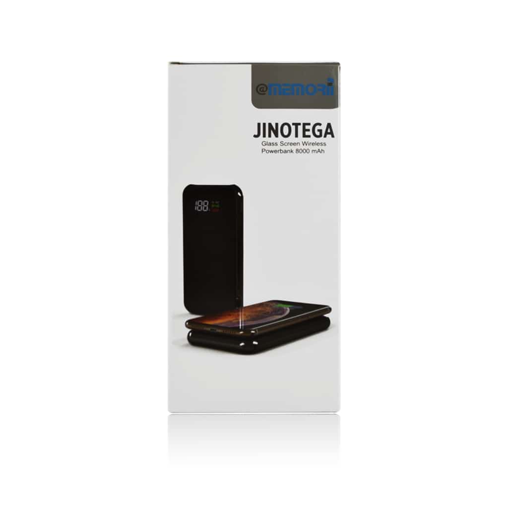 JINOTEGA - @memorii 8000mAh Glass Screen Wireless Powerbank