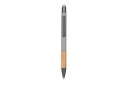 AYTOS - Metal Stylus Pen with Bamboo Grip and Rubberized Aluminium Barrel - Grey