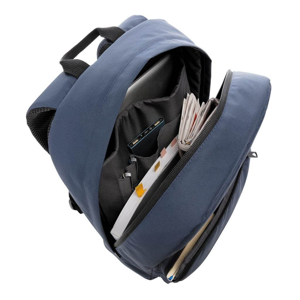 Impact AWARE™ RPET Basic 15.6&quot; Laptop Backpack - Navy Blue