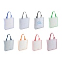 Non-Woven Shopping Bag Vertical White/Grey