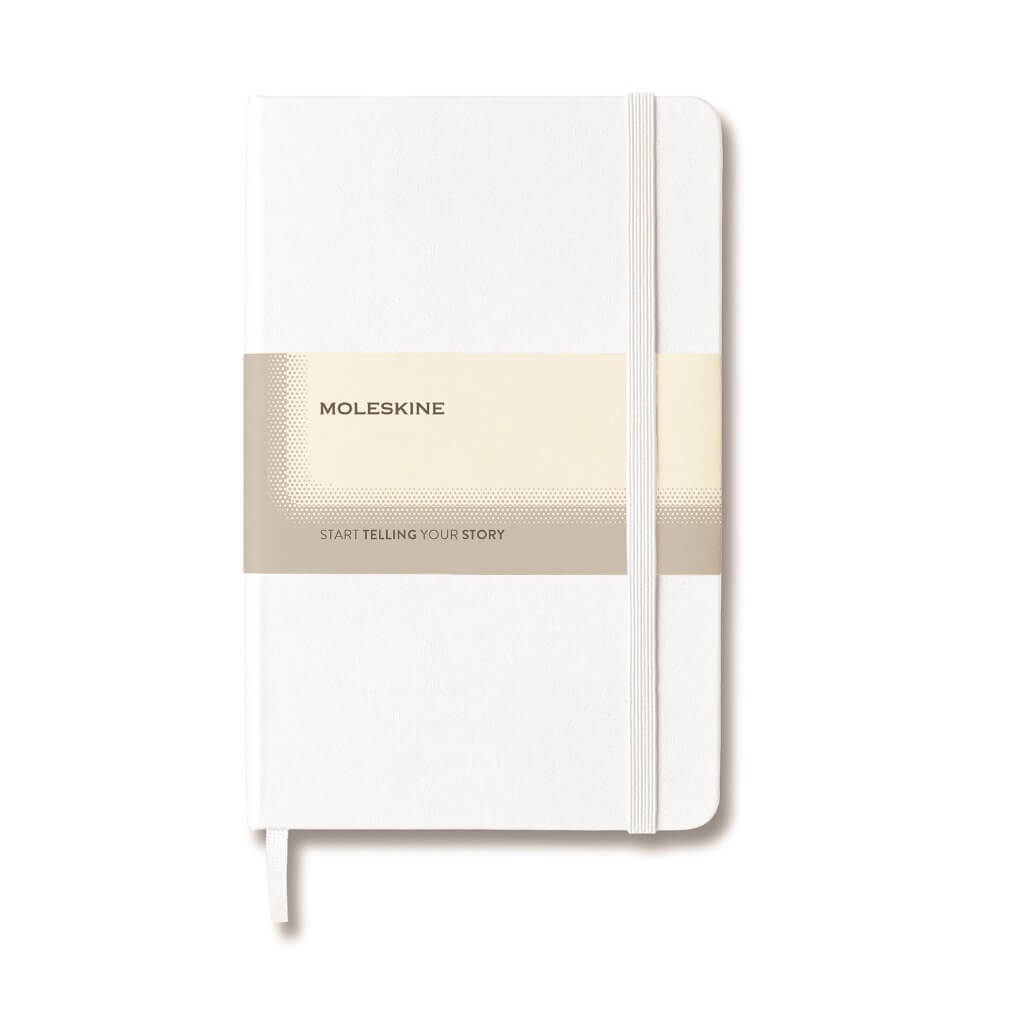 Moleskine Classic Large Ruled Hard Cover Notebook -  White