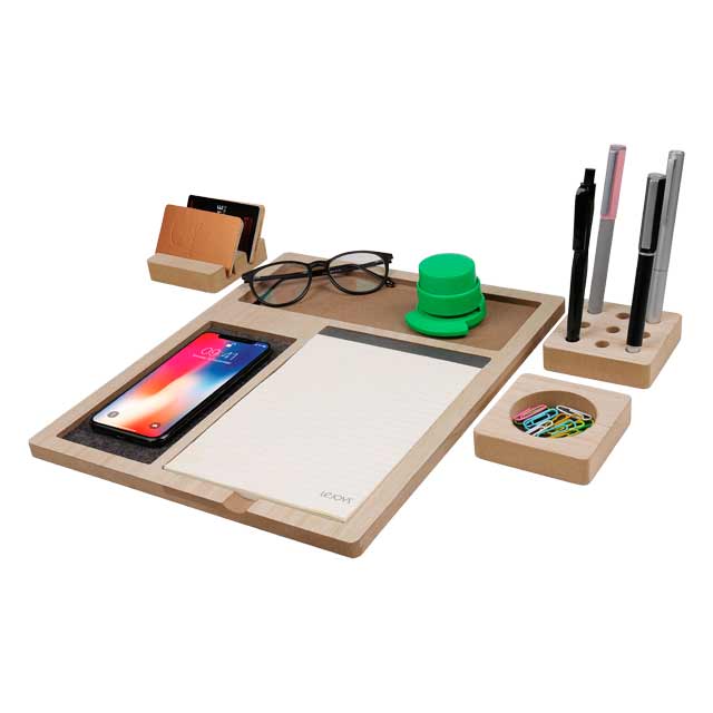 KASTELA - eco-neutral Desk Organizer with Wireless Charger