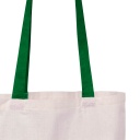 Cotton Shopping Bag - Green Handle