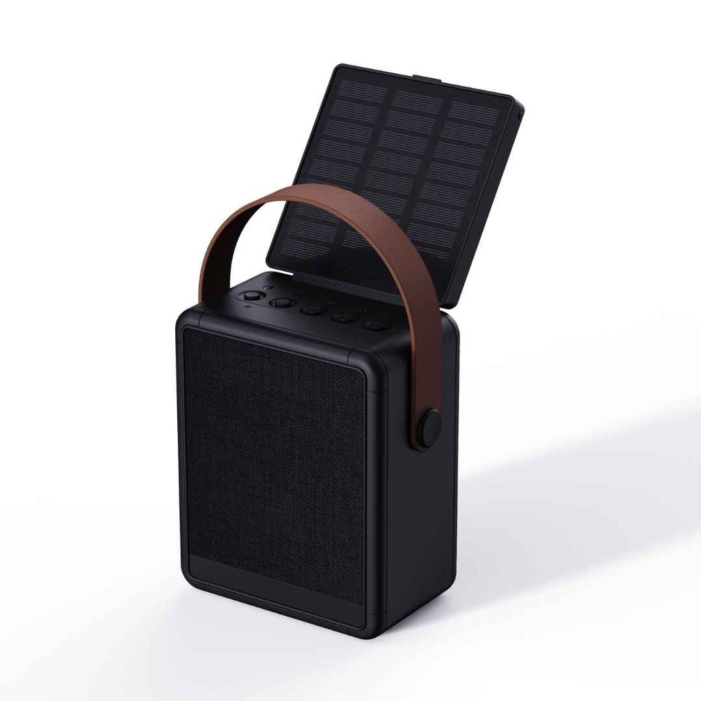 SOLA - @memorii RCS Recycled Solar Speaker & Lamp - Black