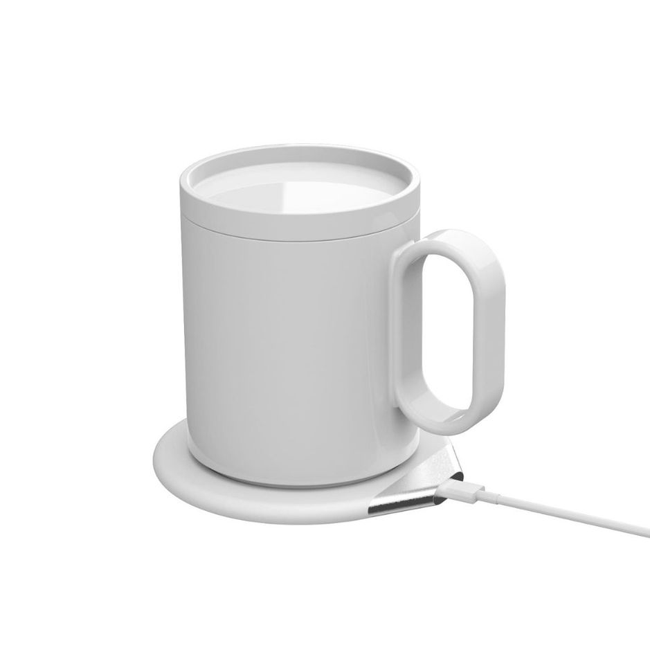 CRIVITS - Smart Mug Warmer with Wireless Charger - White