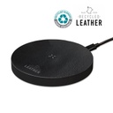 ANZIO - Recycled Leather 15W Wireless Charger - Black