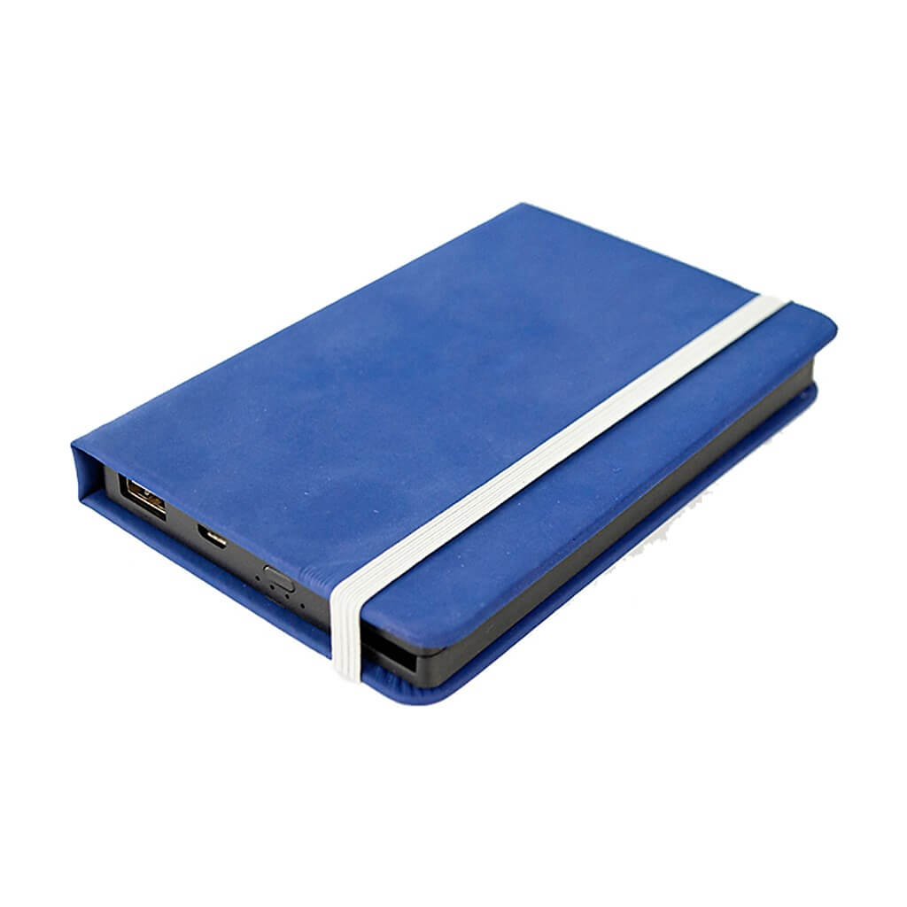 BUKIE- @memorii 4000 mAh Powerbank With Notebook Look Blue