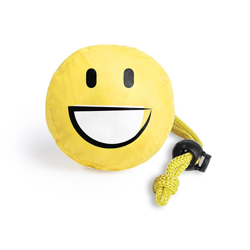 Folding Bag With Fun Emoji Designs - Smile